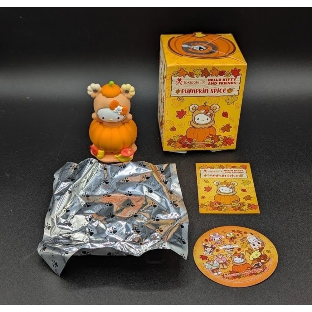 Tokidoki Hello Kitty Pumpkin Spice Series Hello Kitty Figure With Box/Inserts